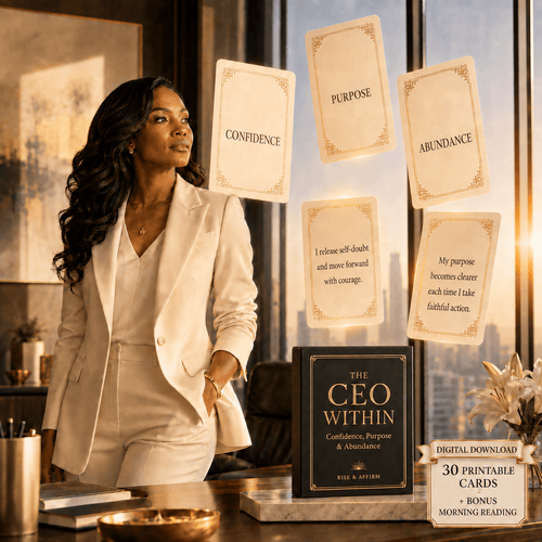 30 Confidence Purpose Affirmation Cards Digital Download