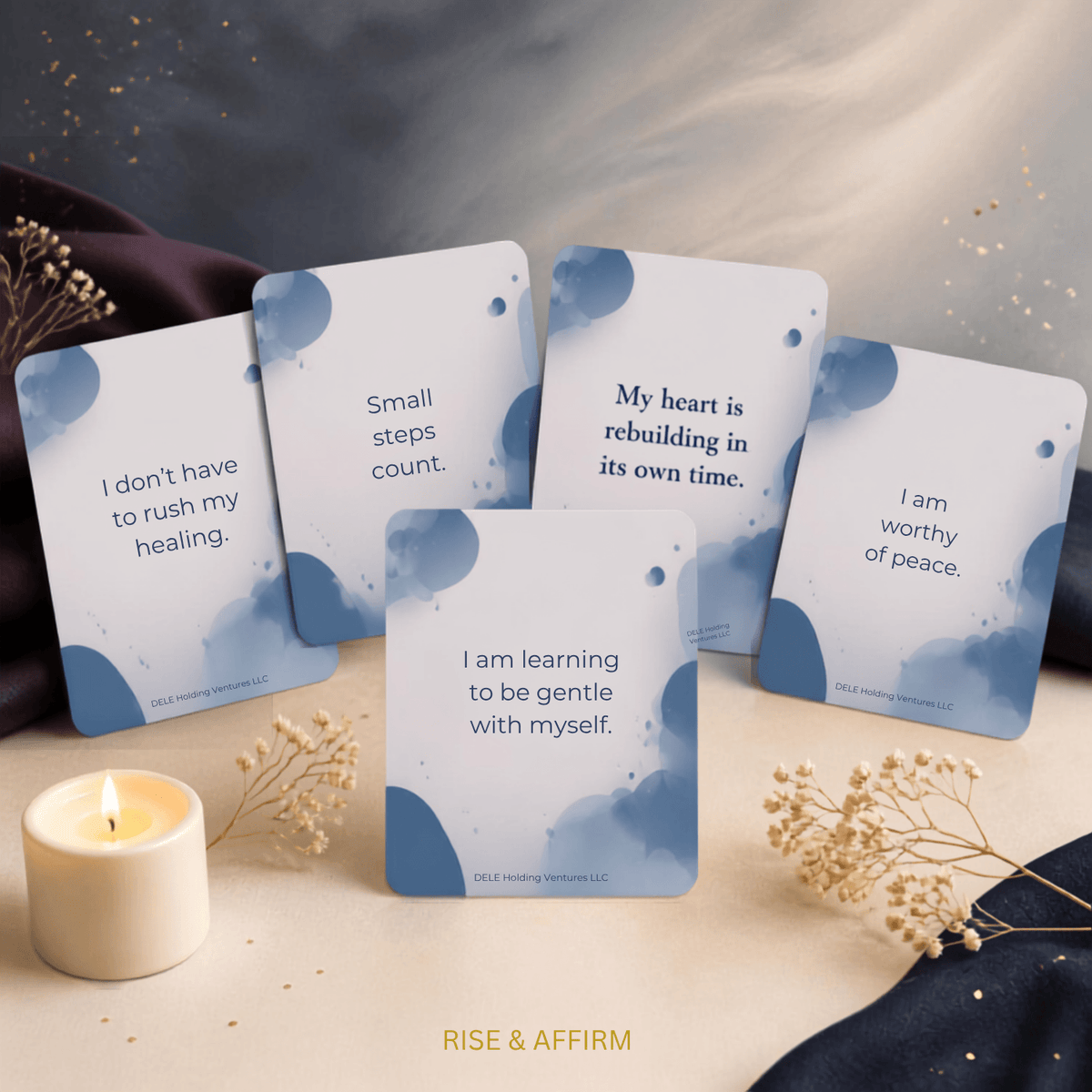 Emotional healing affirmation cards